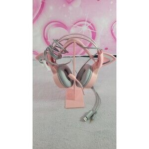 Onikuma X15 Pro Wired Gaming Headset RGB Light Cat Ears & HD Detachable Mic